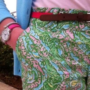 Lilly Pulitzer Shorts Chomp Alligator Avenue 8